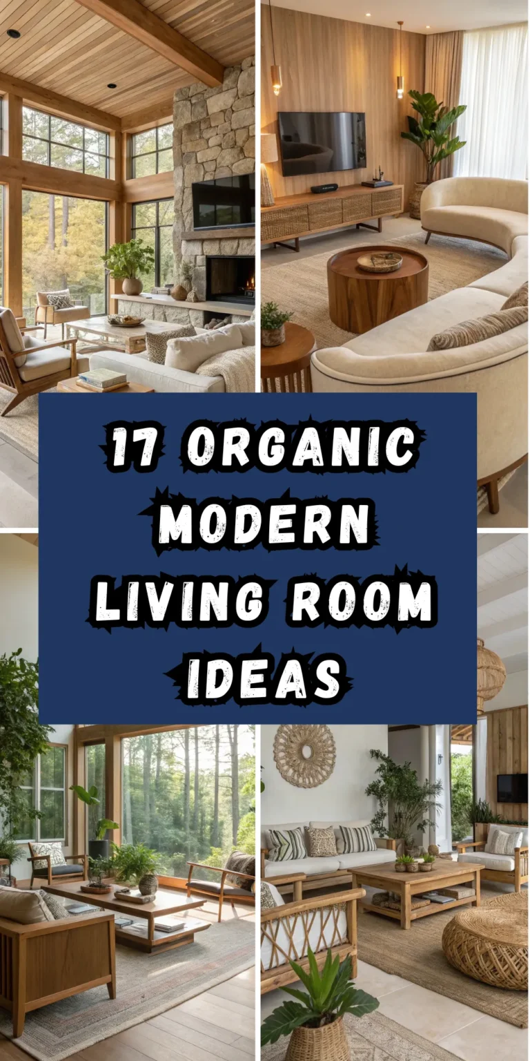 17 Organic Modern Living Room Ideas for a Natural Feel
