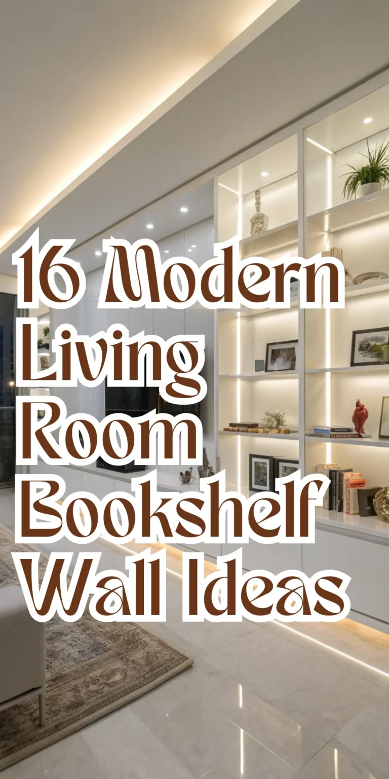 16 Modern and Luxurious Living Room Bookshelf Wall Ideas for Stylish Storage