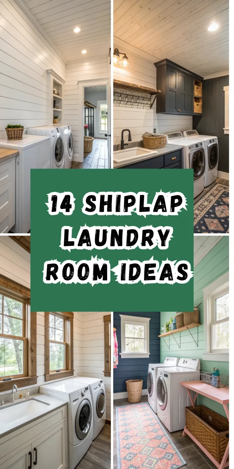 14 Shiplap Laundry Room Ideas for Rustic Charm