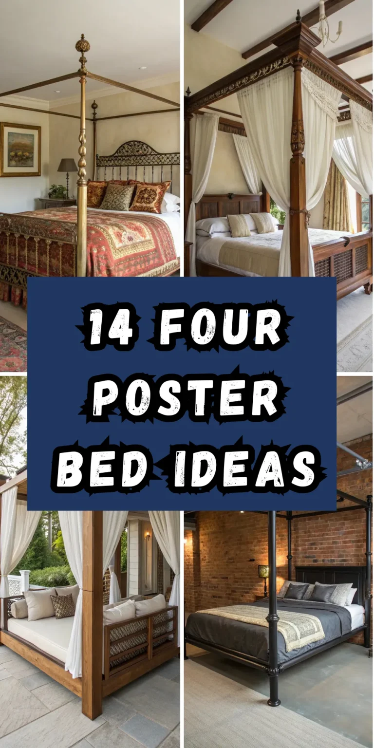 14 Four Poster Bed Ideas for a Statement Bedroom