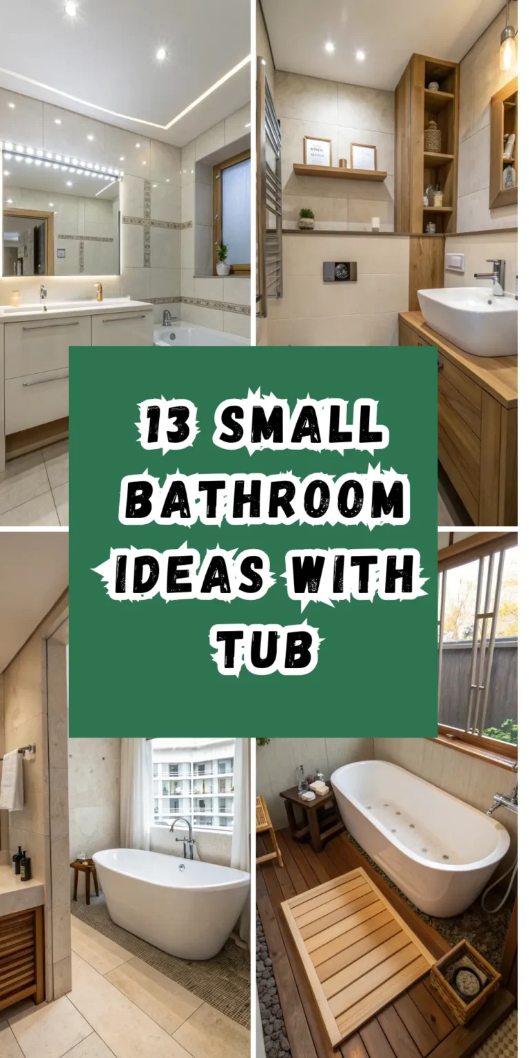 13 Small Bathroom Ideas with Tub for Maximum Functionality