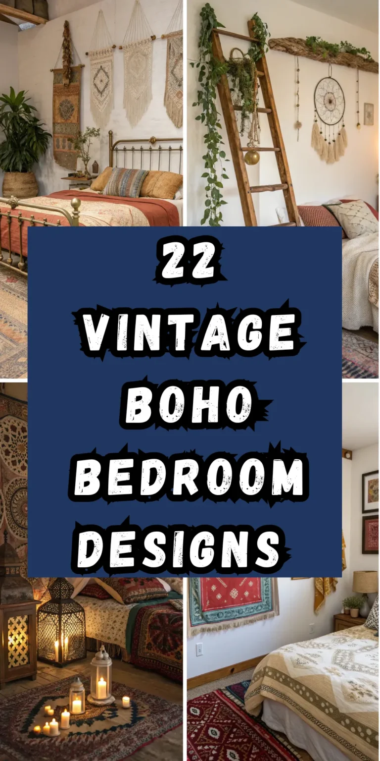 22 Vintage Boho Bedroom Designs Full of Character & Charm