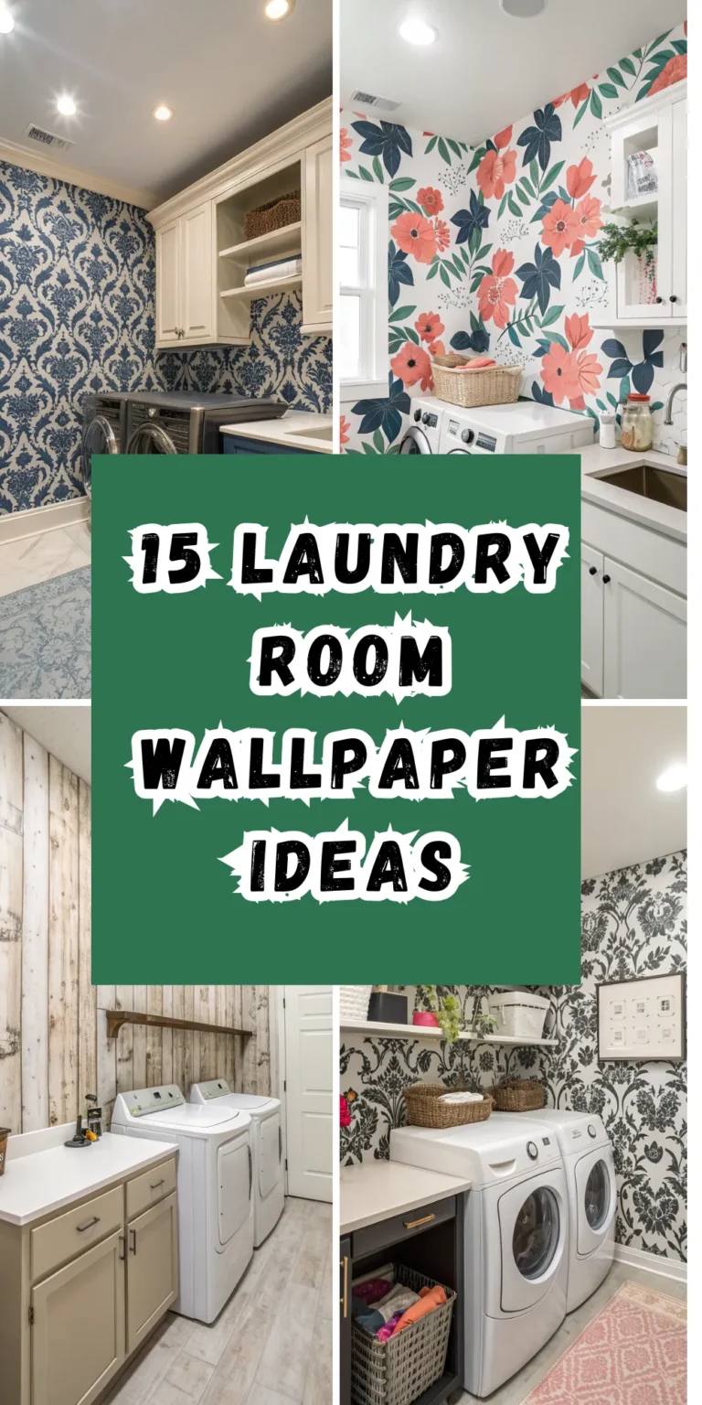 15 Laundry Room Wallpaper Ideas for Stylish Utility Rooms