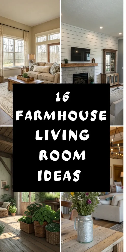 16 Warm Farmhouse Living Room Ideas for Inviting Spaces 1 10