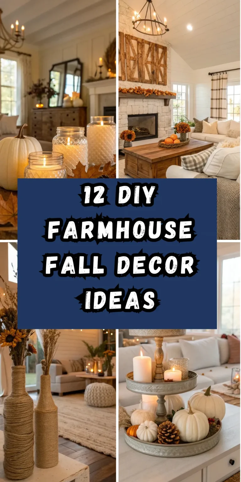 12 DIY Farmhouse Fall Decor Ideas