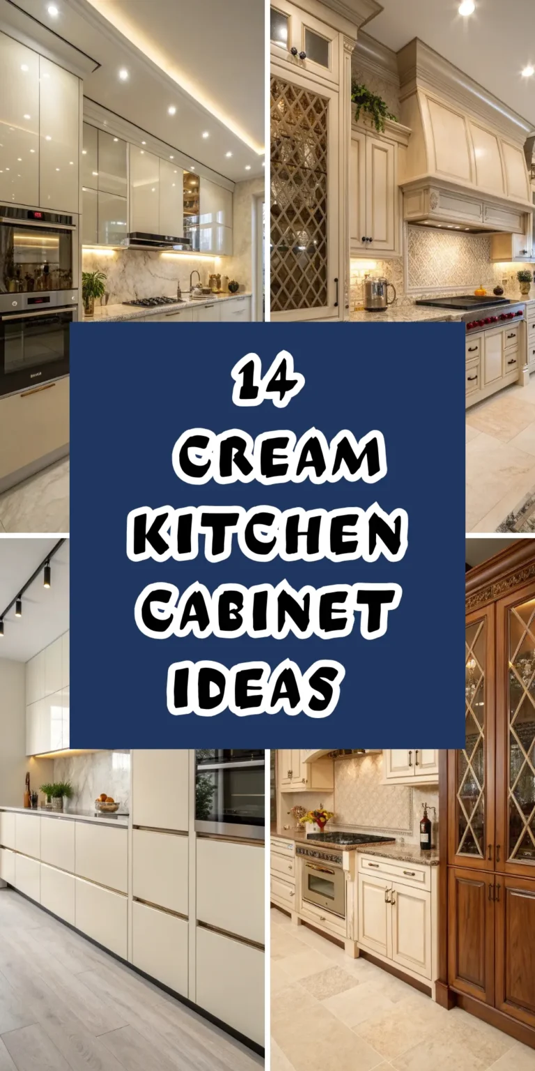 14 Cream Kitchen Cabinet Ideas for a Timeless Look