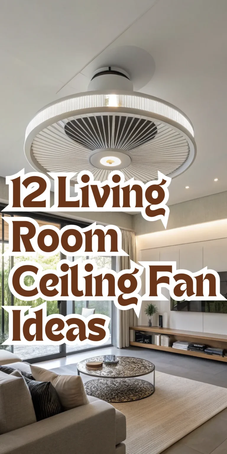 12 Living Room Ceiling Fan Ideas That Add Style and Comfort