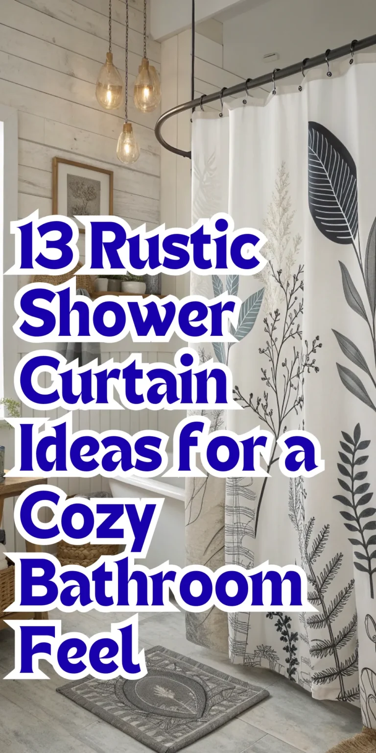 13 Rustic Shower Curtain Ideas for a Cozy Bathroom Feel