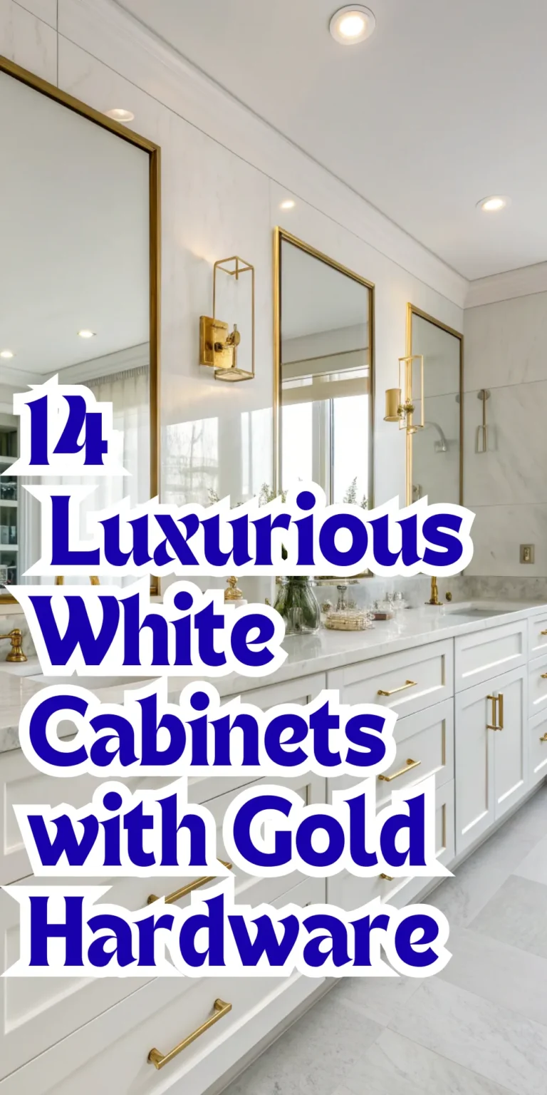 14 Modern and Luxurious White Cabinets with Gold Hardware for Effortless Elegance