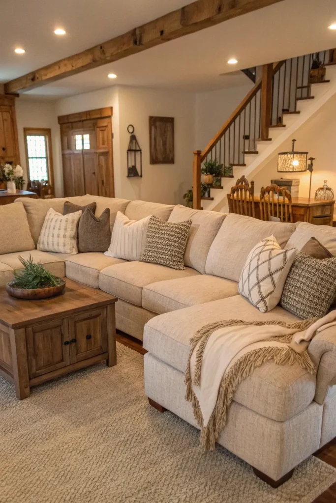 16 Warm Farmhouse Living Room Ideas for Inviting Spaces 17 SA16