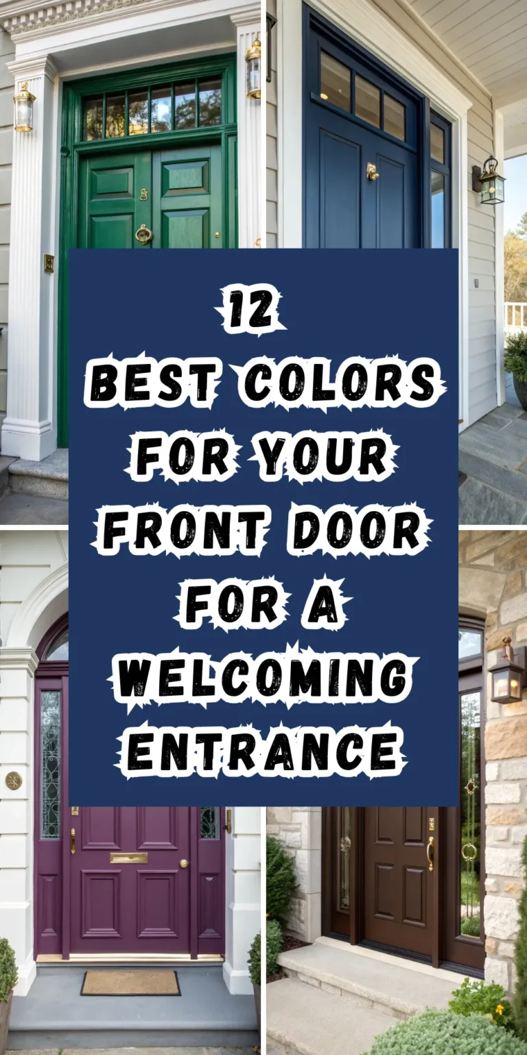 12 Best Colors for Your Front Door for a Welcoming Entrance 20 12 Best Colors for Your Front Door for a Welcoming Entrance