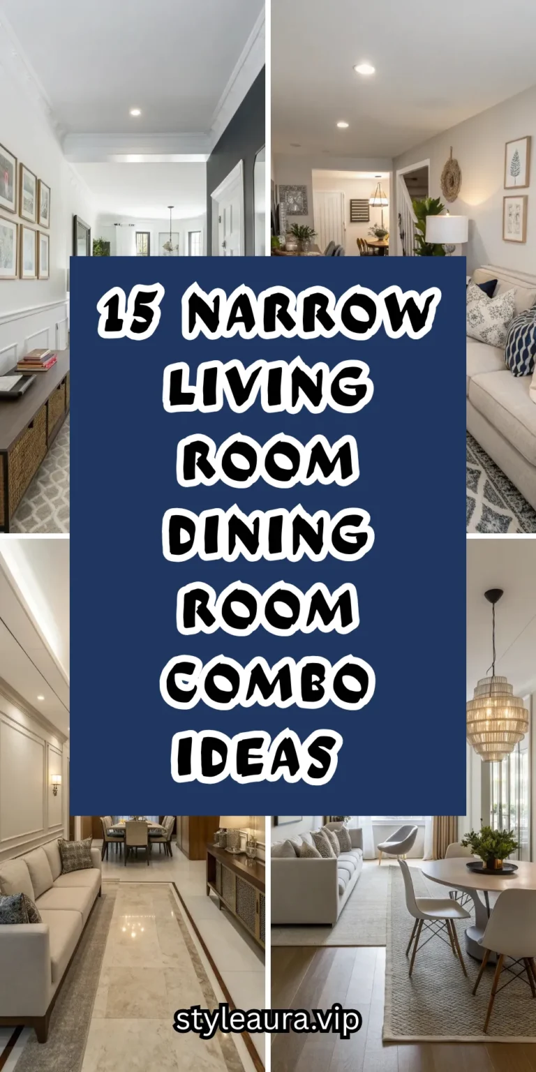 15 Narrow Living Room Dining Room Combo Ideas That Work