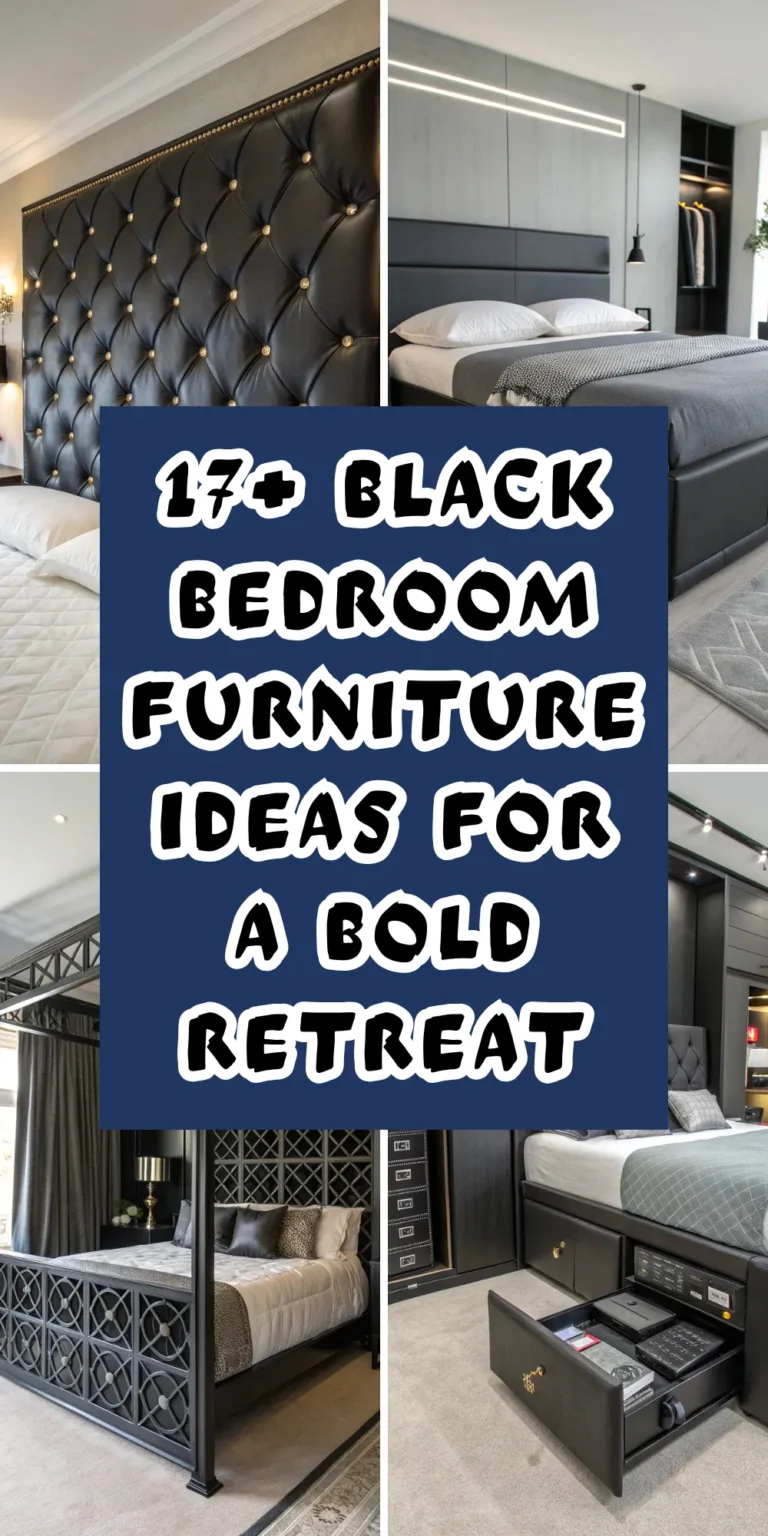 17 Black Bedroom Furniture Ideas for a Bold Retreat