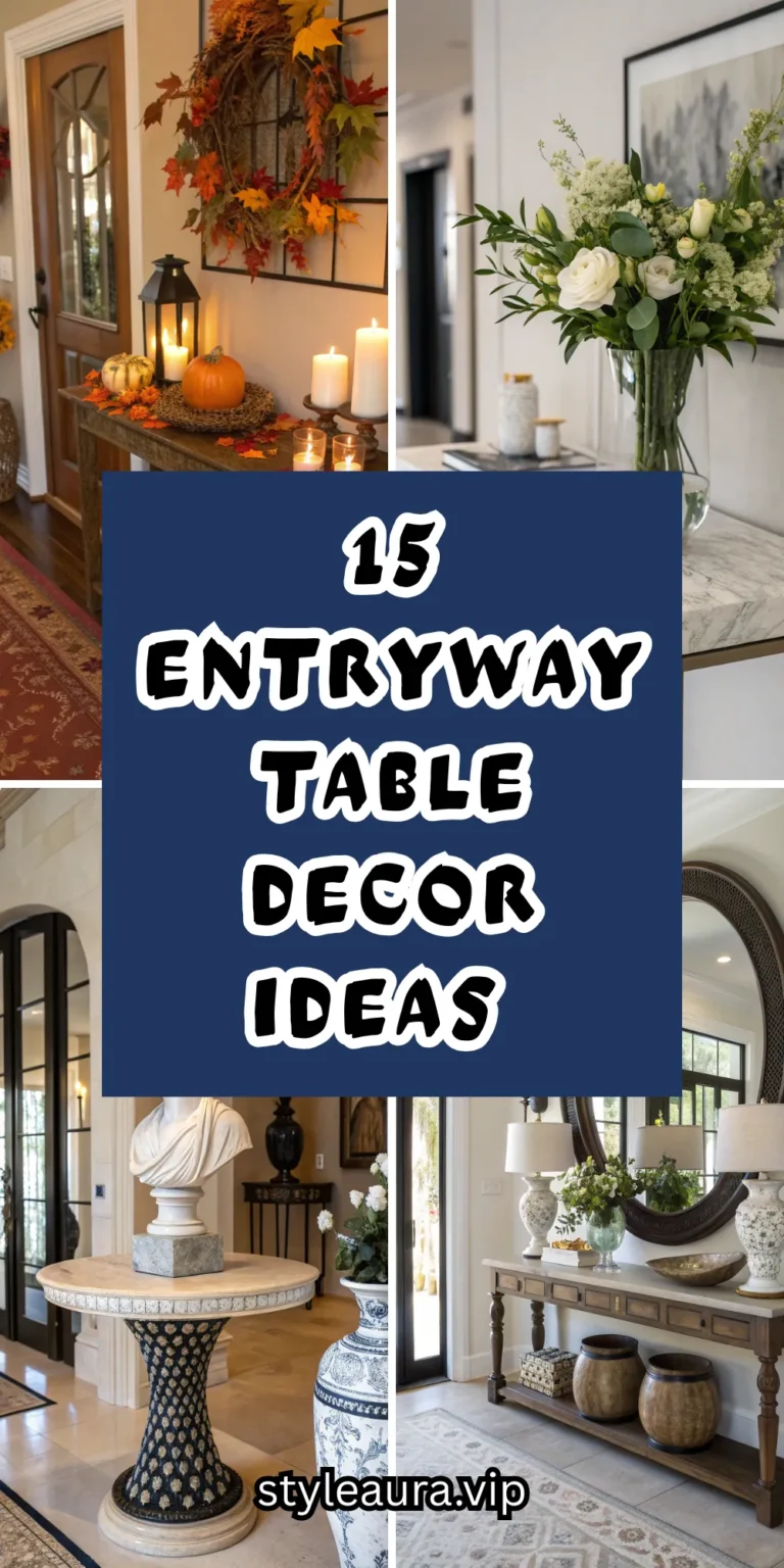 15 Entryway Table Decor Ideas to Welcome Guests in Style