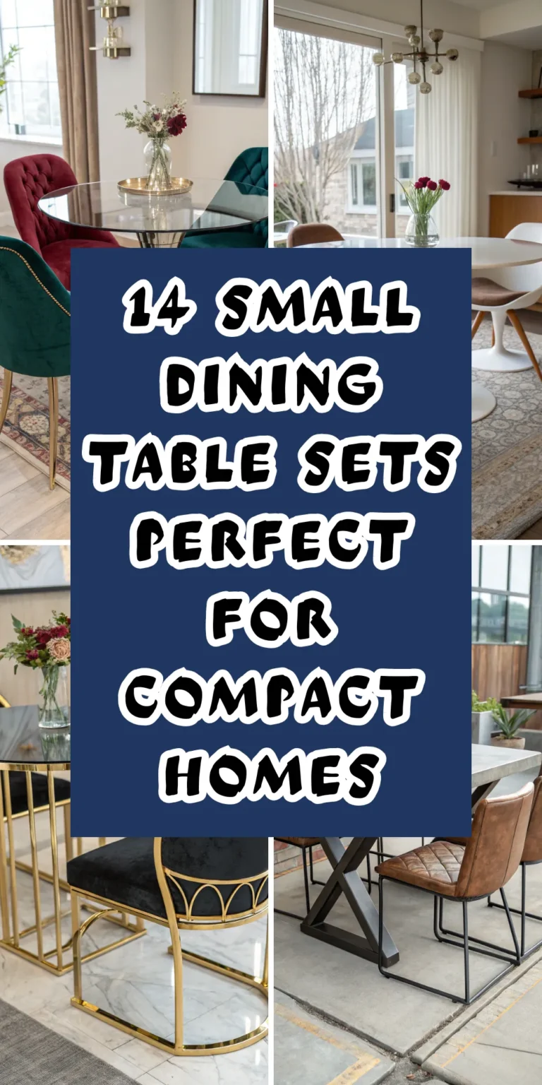 14 Small Dining Table Sets Perfect for Compact Homes