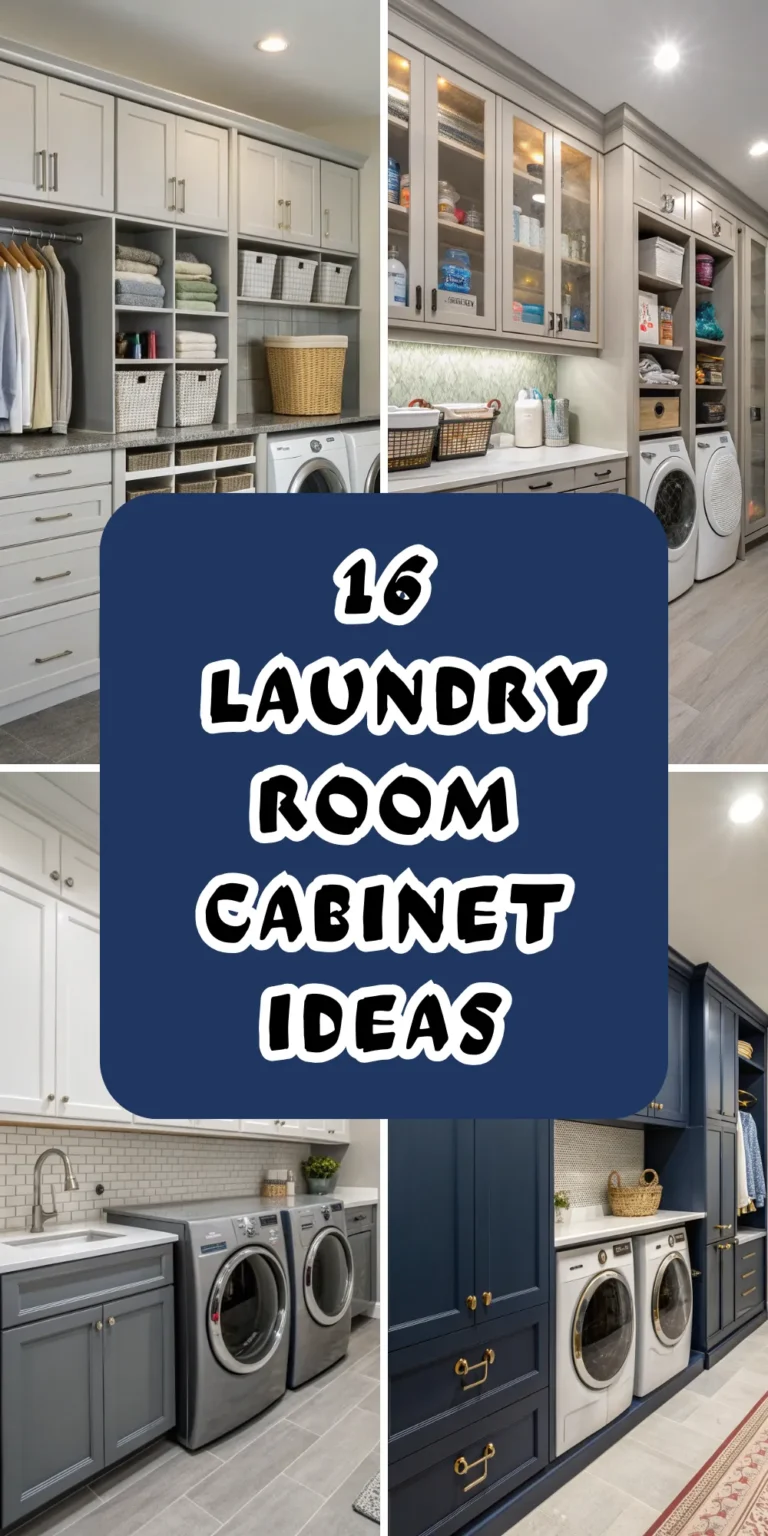16 Laundry Room Cabinet Ideas for Organized Spaces