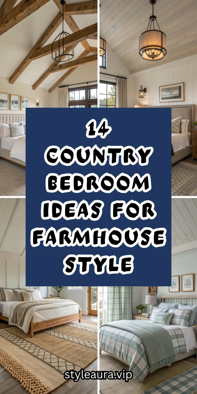14 Country Bedroom Ideas for Rustic Comfort and Modern Farmhouse Style