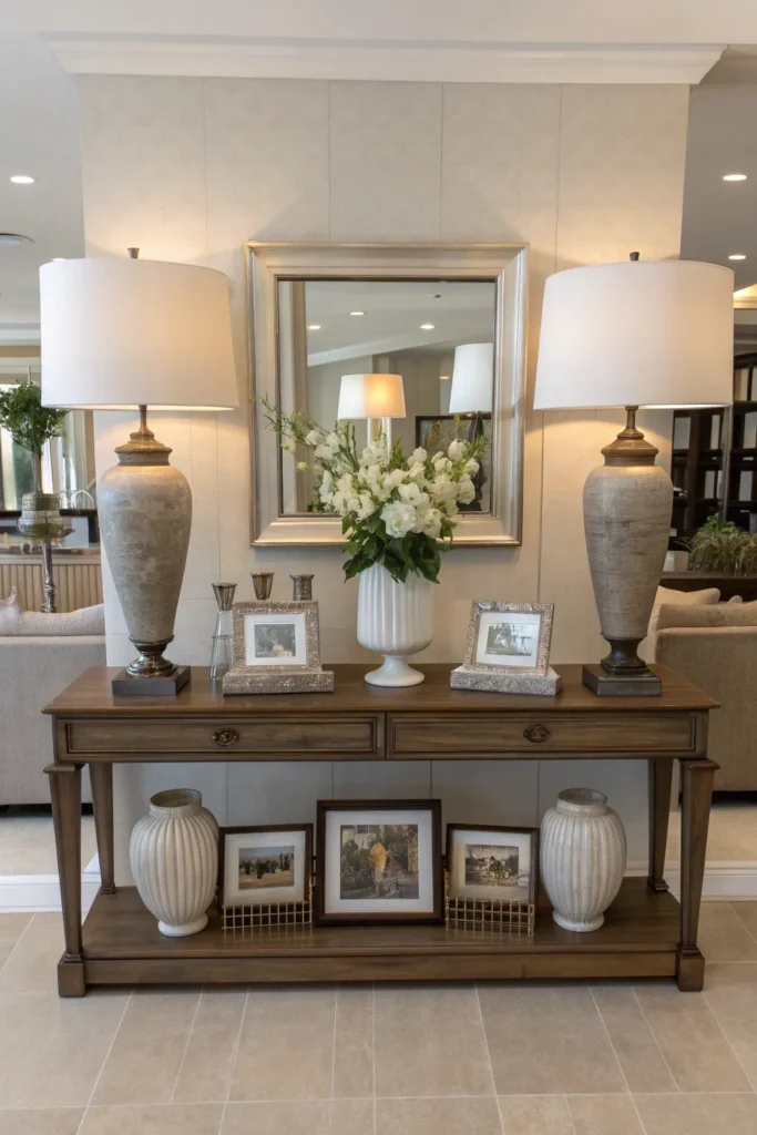 15 Entryway Table Decor Ideas to Welcome Guests in Style 14 FV13