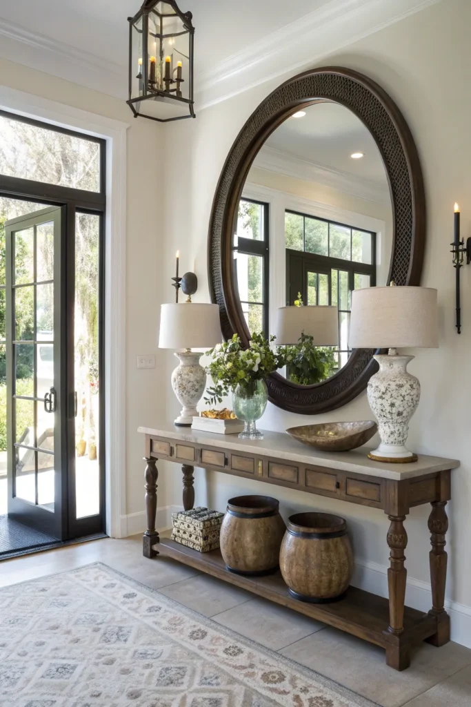 15 Entryway Table Decor Ideas to Welcome Guests in Style 3 FV2