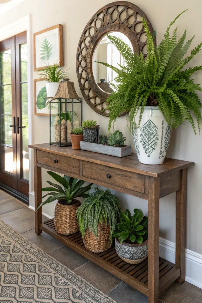 15 Entryway Table Decor Ideas to Welcome Guests in Style 7 FV6