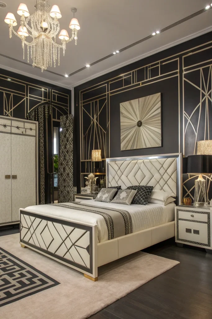 14 Art Deco Bedroom Ideas for Glamorous Interiors 8 SH7