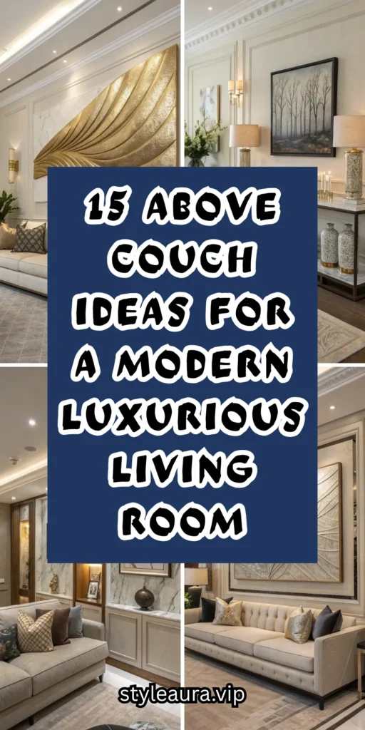 15 Above Couch Ideas for a Modern Luxurious Living Room 1 10 1 2