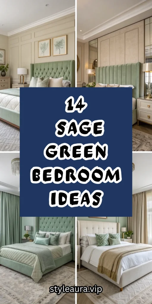 14 Sage Green Bedroom Ideas for a Calm Atmosphere 1 10 1 6