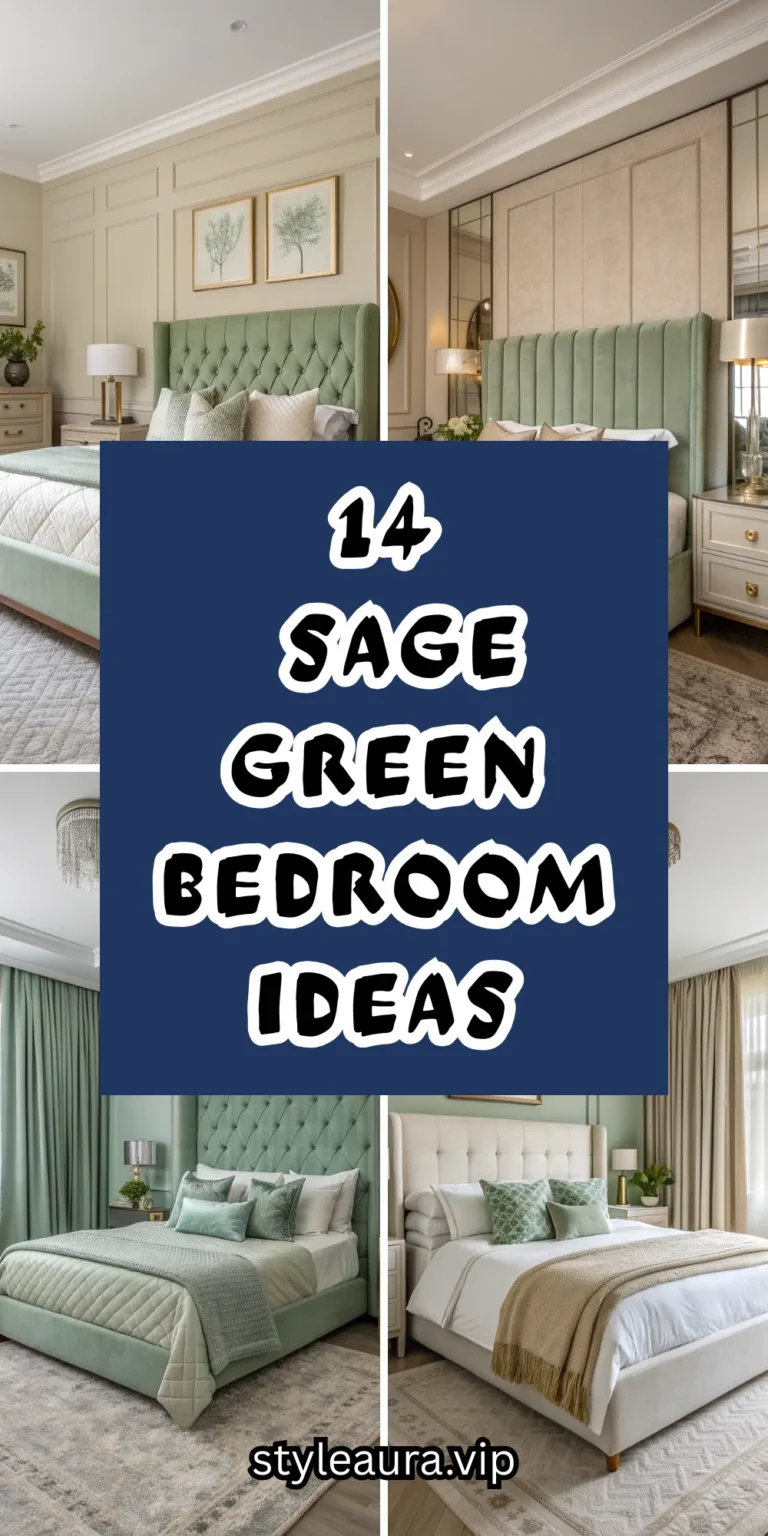 14 Sage Green Bedroom Ideas for a Calm Atmosphere