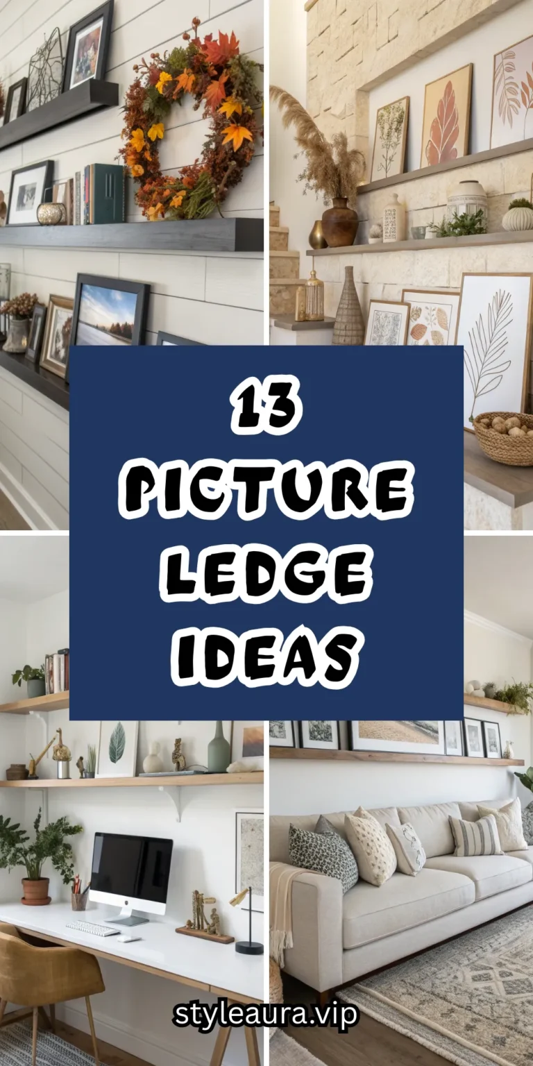 13 Picture Ledge Ideas for Easy Wall Styling