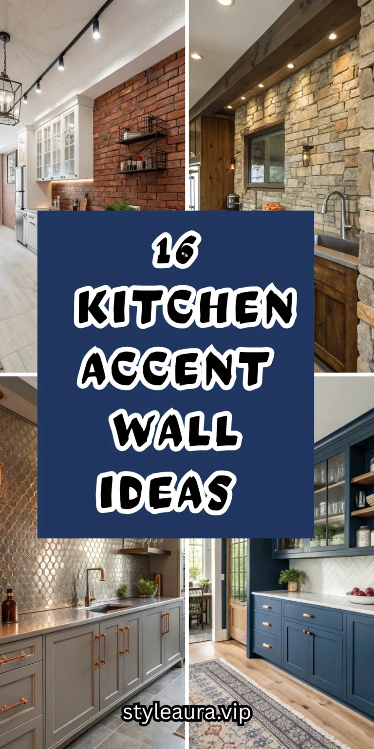 16 Kitchen Accent Wall Ideas to Add Color and Character