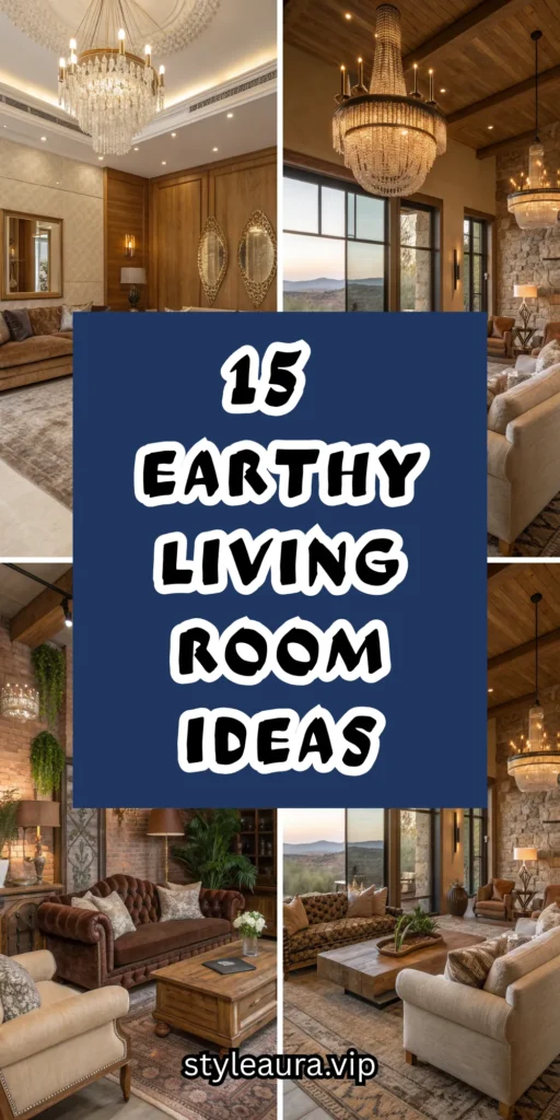 15 Earthy Living Room Ideas for a Natural Feel 1 10 1 9