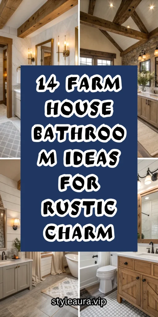 14 Farmhouse Bathroom Ideas for Rustic Charm 1 10 10