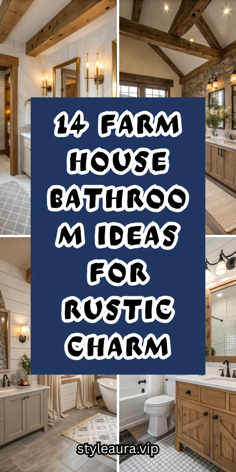 14 Farmhouse Bathroom Ideas for Rustic Charm