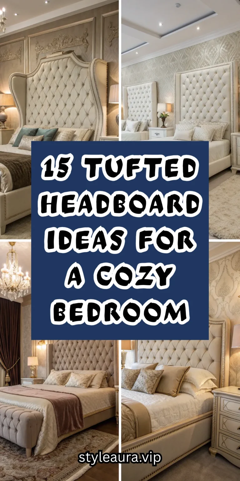 15 Tufted Headboard Ideas for a Cozy Bedroom