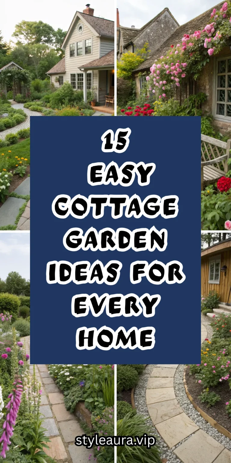 15 Easy Cottage Garden Ideas for Every Home – Flowers, Layouts & More!
