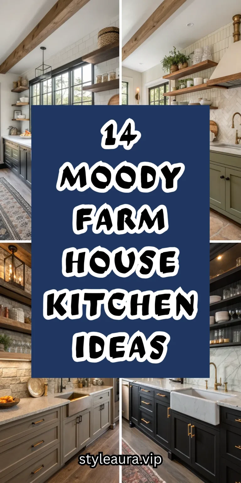 14 Moody Farmhouse Kitchen Ideas for Cozy Spaces