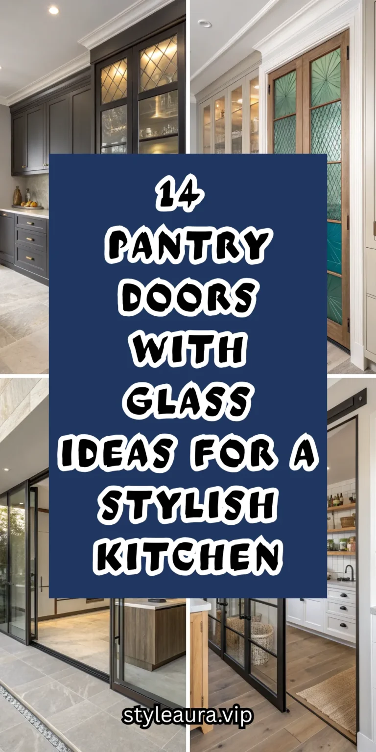14 Pantry Doors with Glass Ideas for a Stylish Kitchen