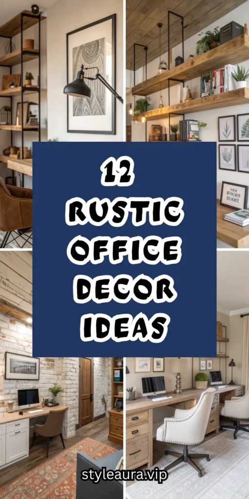 12 Rustic Office Decor Ideas for a Warm Work Environment 1 10 3 2