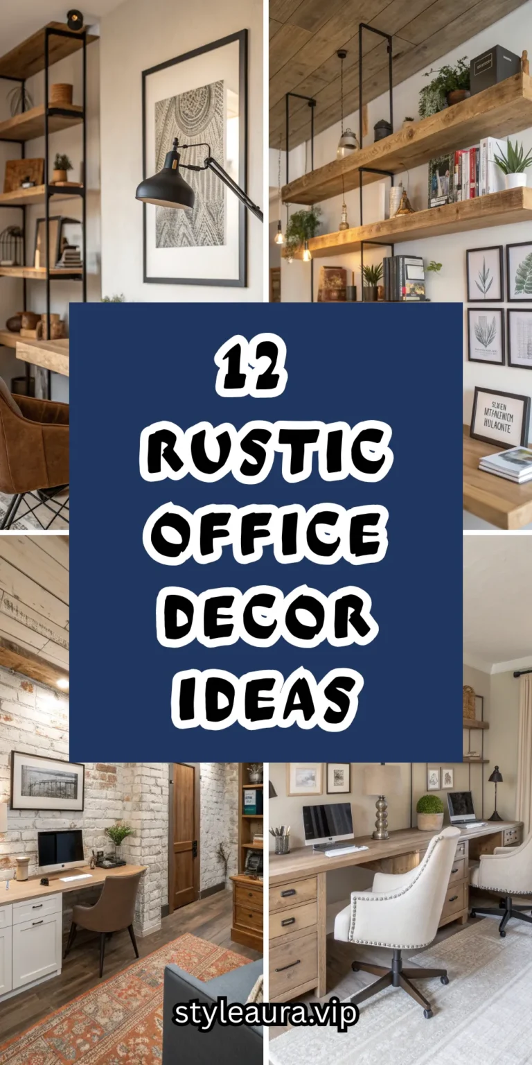 12 Rustic Office Decor Ideas for a Warm Work Environment