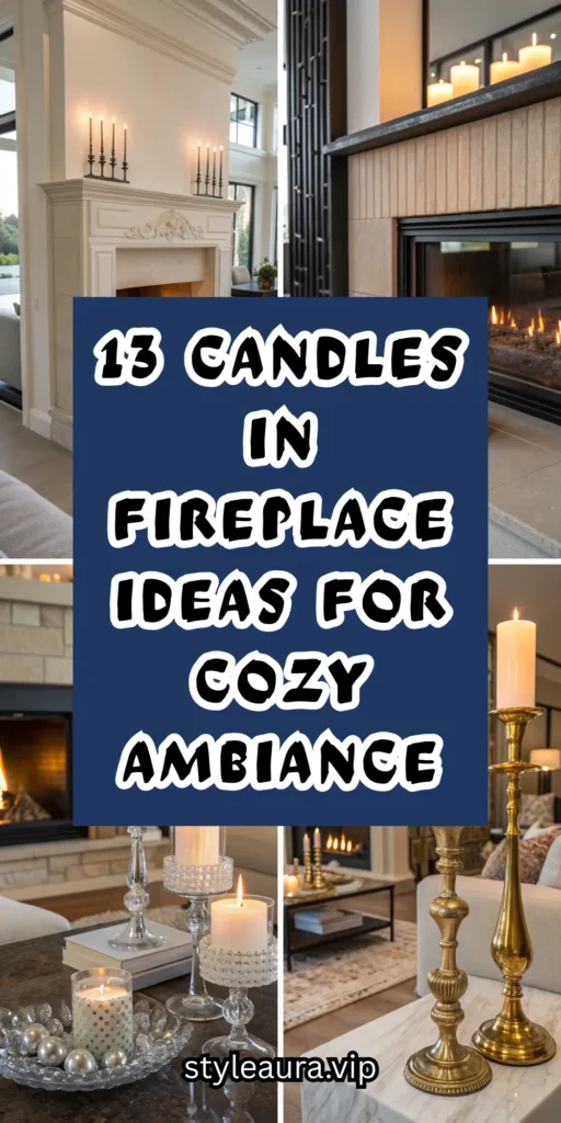13 Candles in Fireplace Ideas for Cozy Ambiance 1 10 4 2
