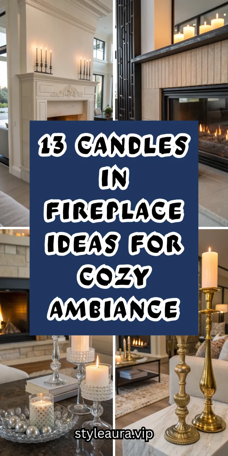 13 Candles in Fireplace Ideas for Cozy Ambiance