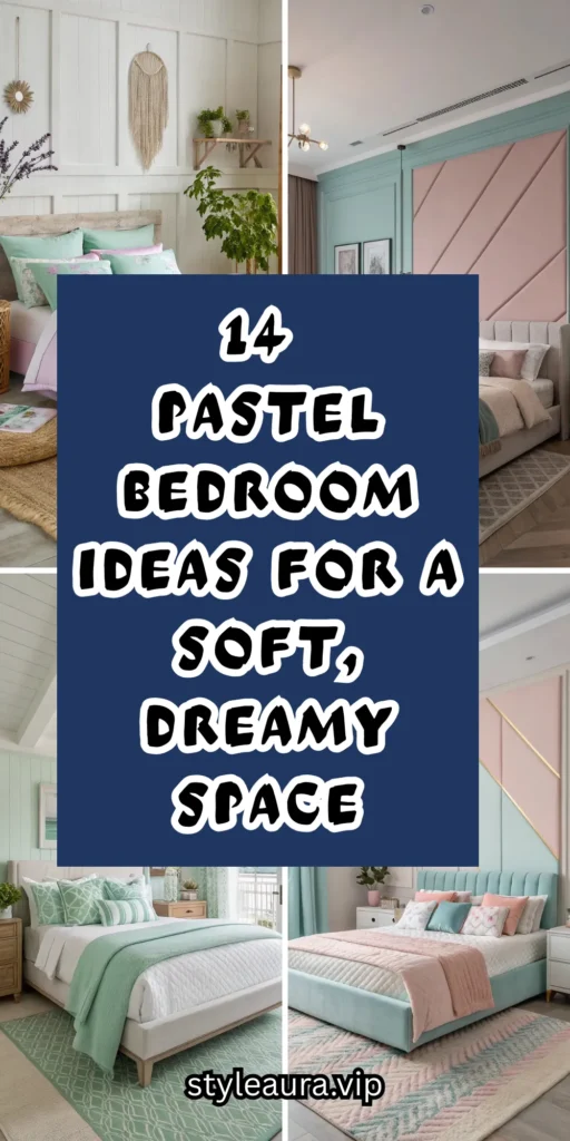 14 Pastel Bedroom Ideas for a Soft, Dreamy Space 1 10 4