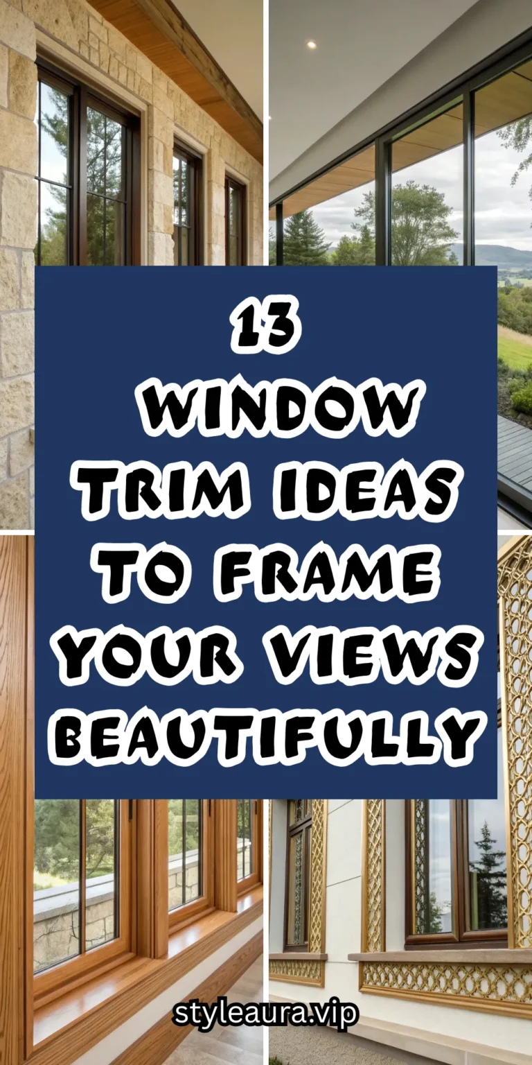 13 Window Trim Ideas to Frame Your Views Beautifully