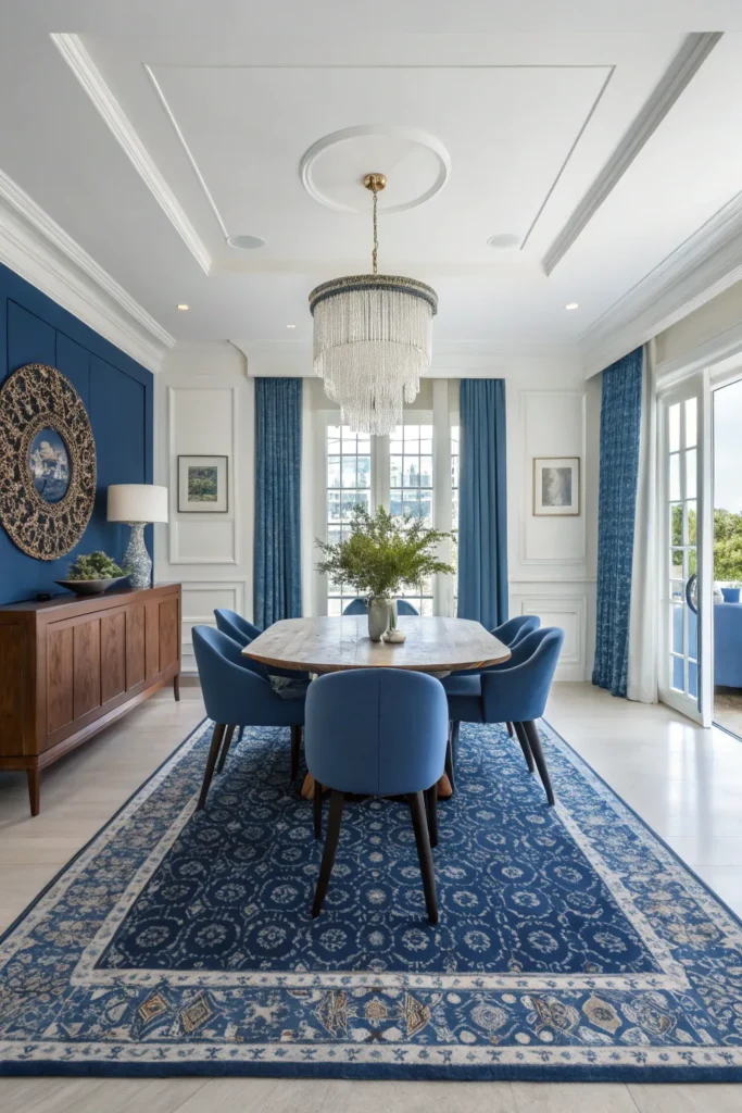 14 Blue Dining Room Ideas for a Refreshing Look 14 AB13