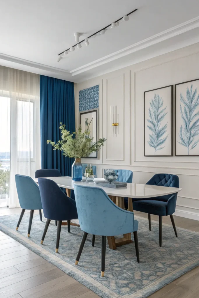 14 Blue Dining Room Ideas for a Refreshing Look 6 AB5