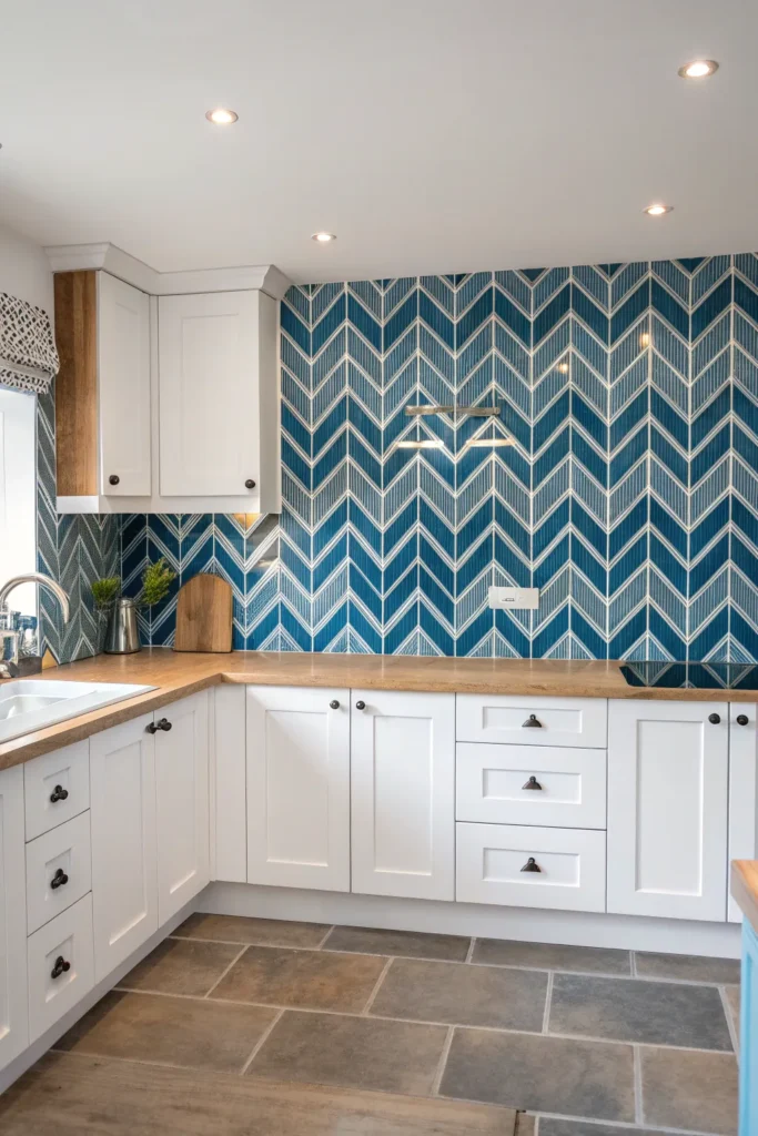 16 Kitchen Accent Wall Ideas to Add Color and Character 12 KA11