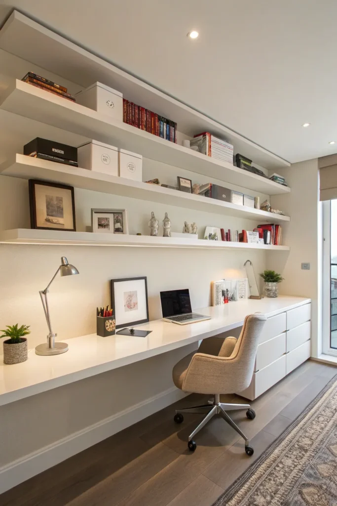 14 Long Floating Shelves Ideas for Practical Style 6 ML5