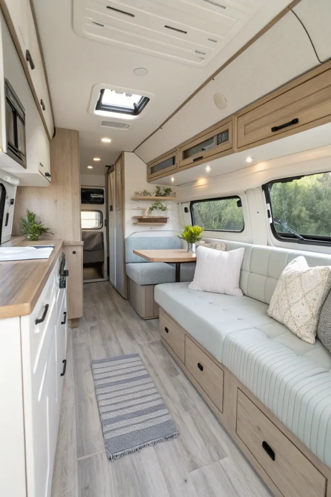 16 Tips to Design a Cozy Boho Camper Van 2 NB1