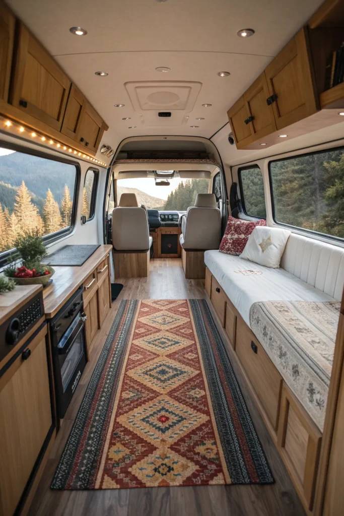 16 Tips to Design a Cozy Boho Camper Van 11 NB11