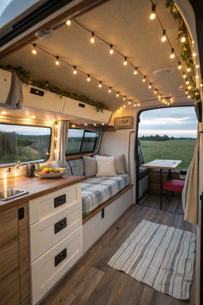 16 Tips to Design a Cozy Boho Camper Van 13 NB13